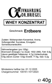 Aktiv Whey Konzentrat 40g-Packung